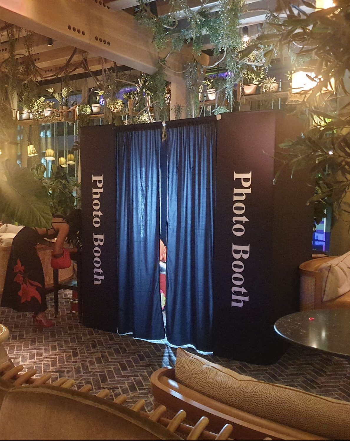 Audio Guestbook set up at a corporate venue